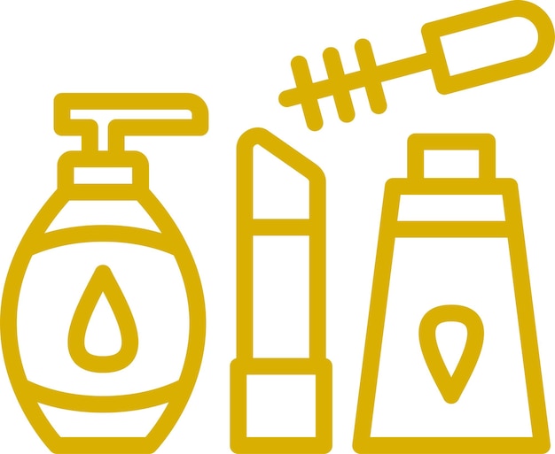 Diseño vectorial Estilo del icono del producto de belleza