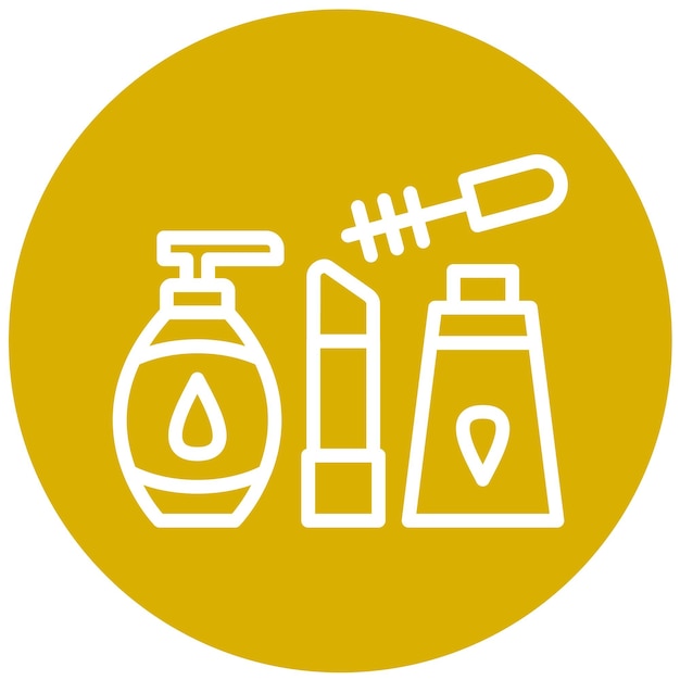 Diseño vectorial Estilo del icono del producto de belleza