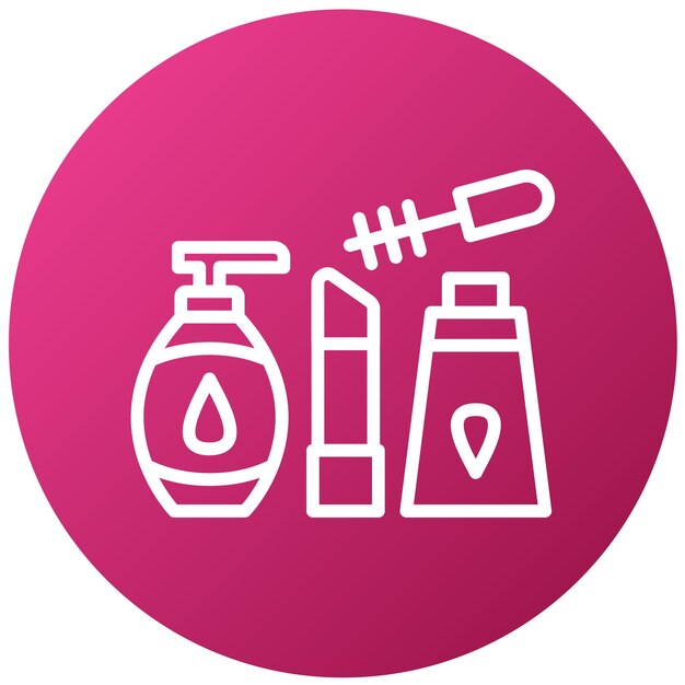 Diseño vectorial Estilo del icono del producto de belleza