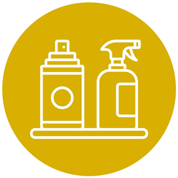 Diseño vectorial Estilo del icono del producto de limpieza