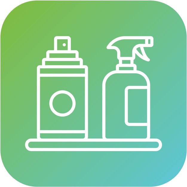 Diseño vectorial Estilo del icono del producto de limpieza