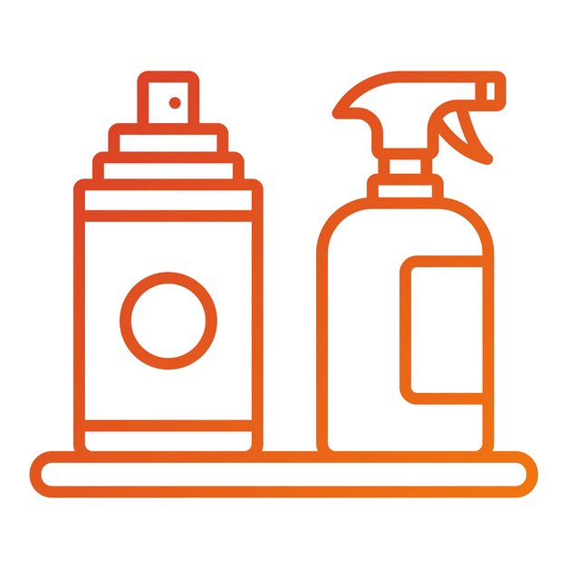 Diseño vectorial Estilo del icono del producto de limpieza