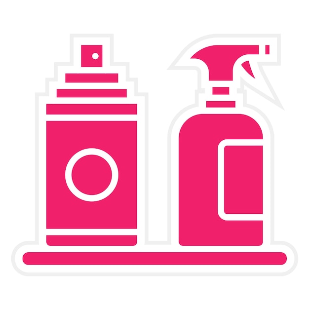 Diseño vectorial Estilo del icono del producto de limpieza