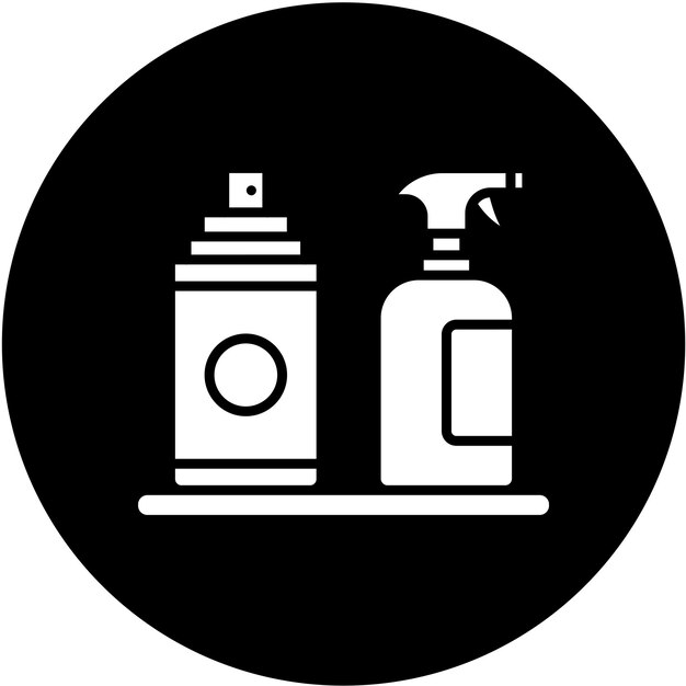 Diseño vectorial Estilo del icono del producto de limpieza