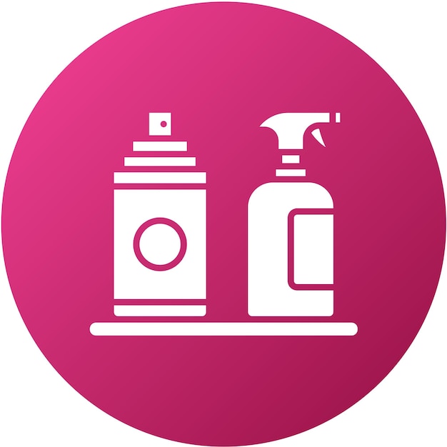 Diseño vectorial Estilo del icono del producto de limpieza
