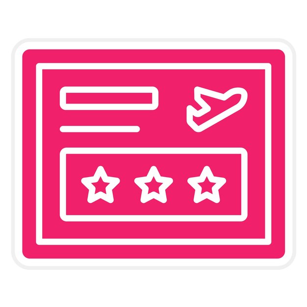 Diseño vectorial Estilo del icono del programa de viajero frecuente