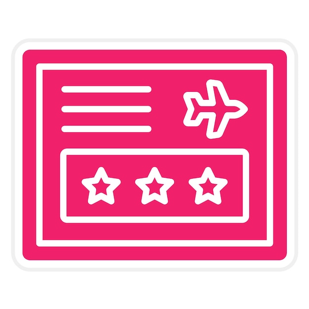 Diseño vectorial Estilo del icono del programa de viajero frecuente