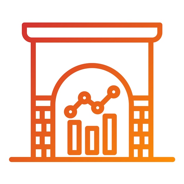 Diseño vectorial Estilo del ícono de progreso del arco