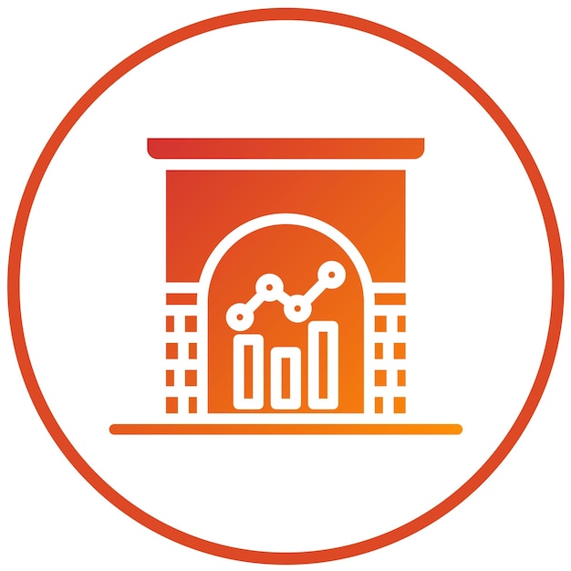 Diseño vectorial Estilo del ícono de progreso del arco