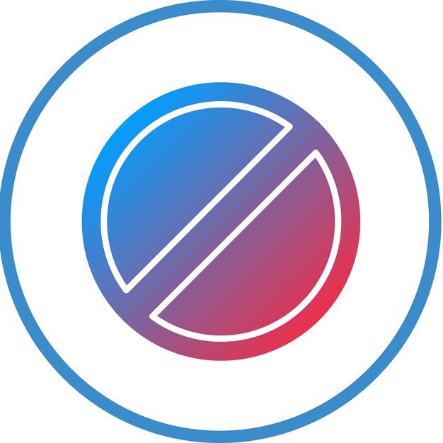 Diseño vectorial Estilo de icono prohibido