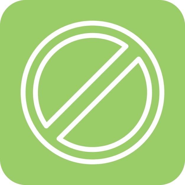 Diseño vectorial Estilo de icono prohibido