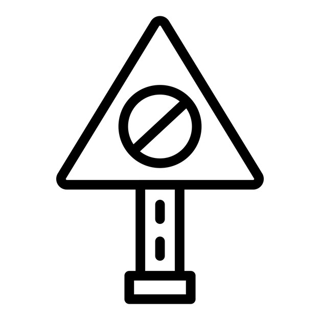 Diseño vectorial Estilo de icono prohibido