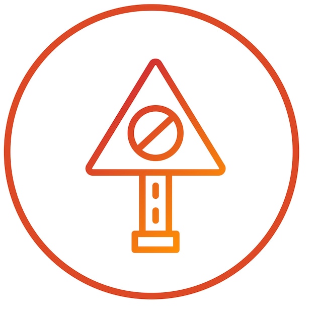 Diseño vectorial Estilo de icono prohibido