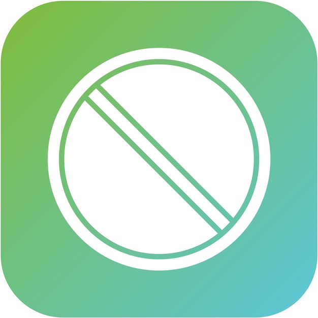 Diseño vectorial Estilo de icono prohibido