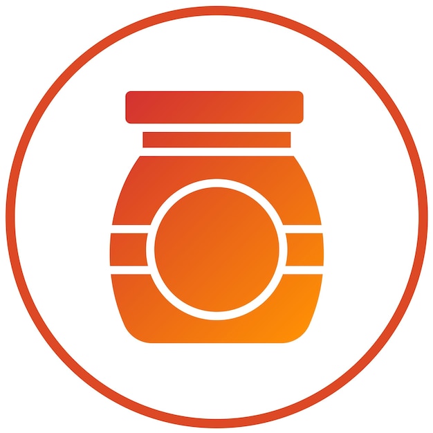 Diseño vectorial del estilo del icono de propagación de frutas