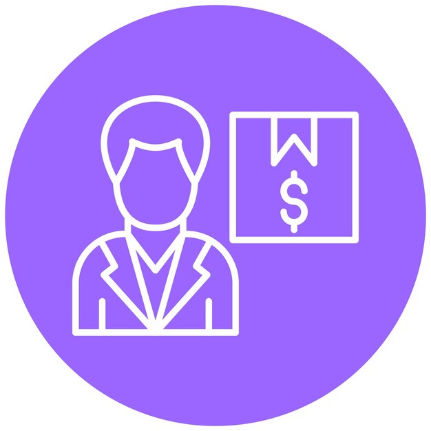 Diseño vectorial Estilo del icono de propiedad del producto