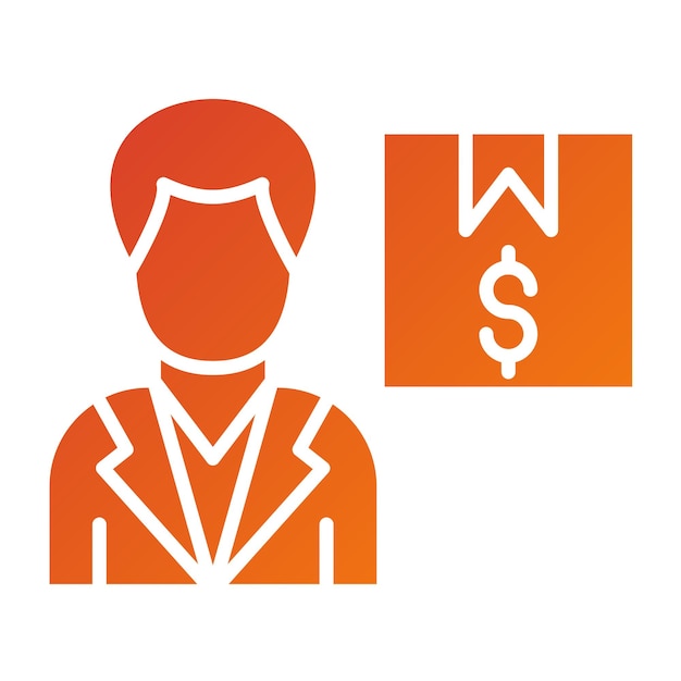 Diseño vectorial Estilo del icono de propiedad del producto