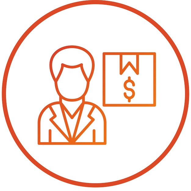 Diseño vectorial Estilo del icono de propiedad del producto