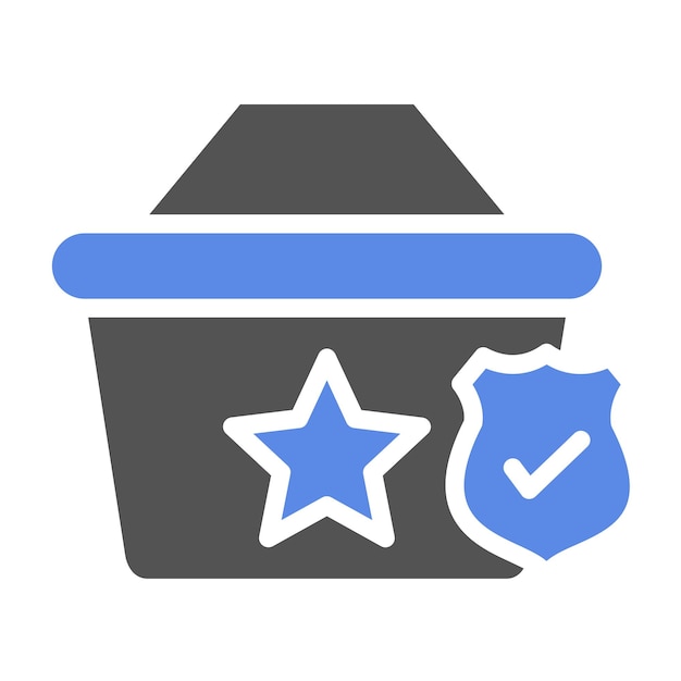 Diseño vectorial Estilo del icono de protección del comprador