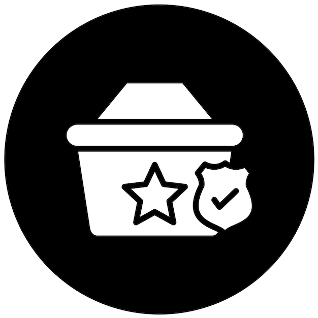 Diseño vectorial Estilo del icono de protección del comprador