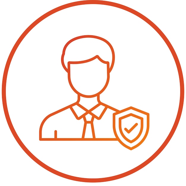 Diseño vectorial Estilo del icono de protección del consumidor