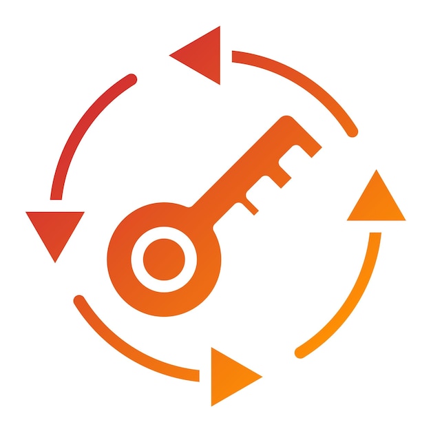 Diseño vectorial Estilo del icono del protector de claves
