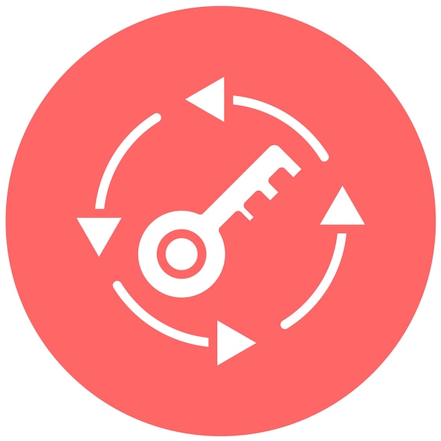 Diseño vectorial Estilo del icono del protector de claves