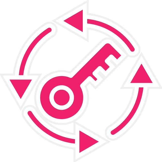Diseño vectorial Estilo del icono del protector de claves