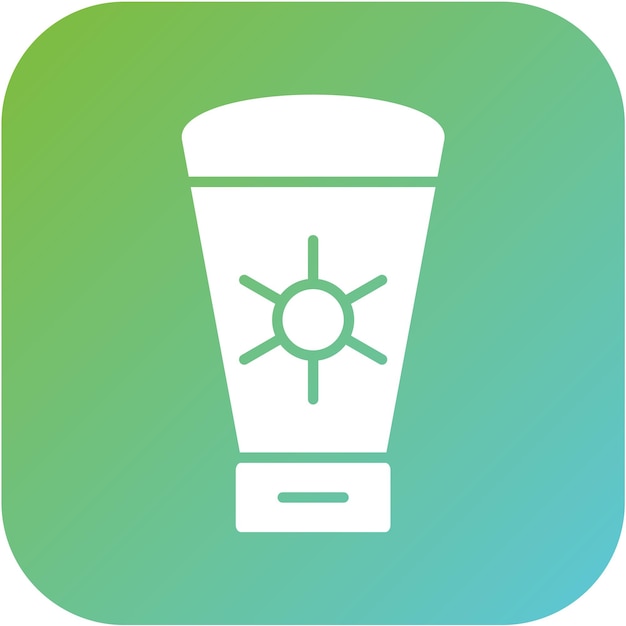 Diseño vectorial Estilo del icono de protector solar