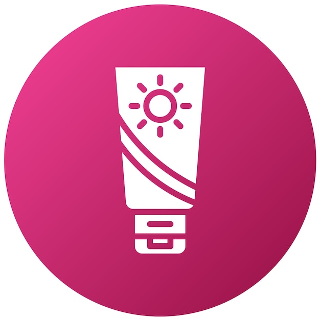 Diseño vectorial Estilo del icono de protector solar