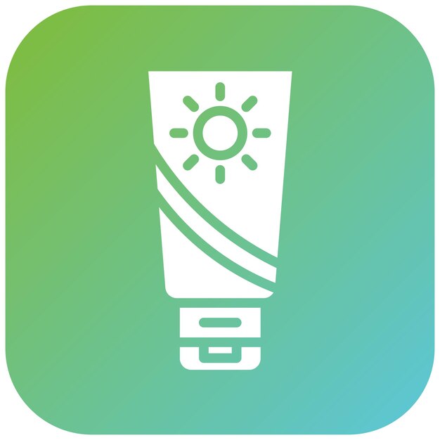 Diseño vectorial Estilo del icono de protector solar