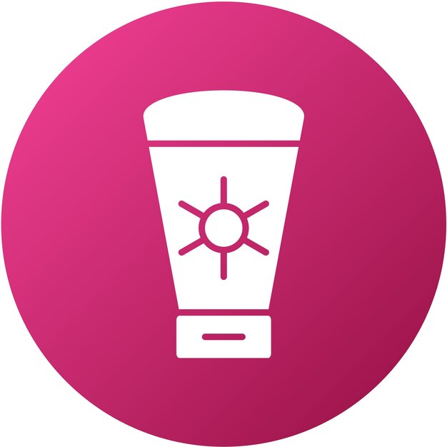 Diseño vectorial Estilo del icono de protector solar