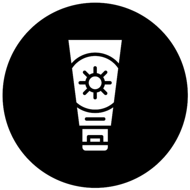 Diseño vectorial Estilo del icono de protector solar