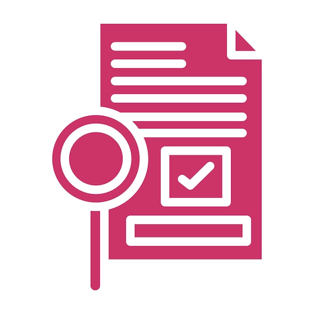 Diseño vectorial Estilo de icono de proyecto aprobado
