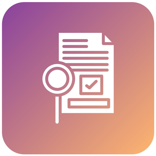 Diseño vectorial Estilo de icono de proyecto aprobado
