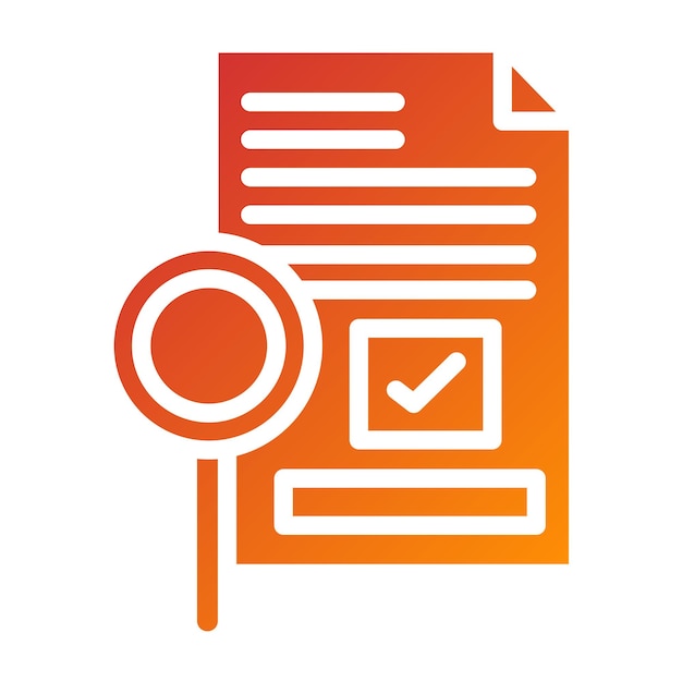 Diseño vectorial Estilo de icono de proyecto aprobado