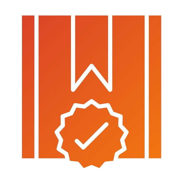 Diseño vectorial Estilo de icono de proyecto aprobado