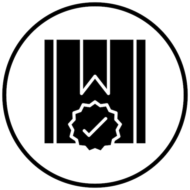Diseño vectorial Estilo de icono de proyecto aprobado