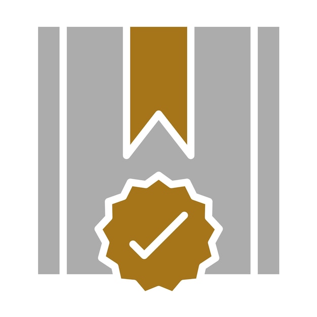 Diseño vectorial Estilo de icono de proyecto aprobado