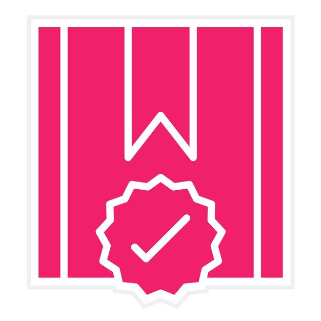 Diseño vectorial Estilo de icono de proyecto aprobado