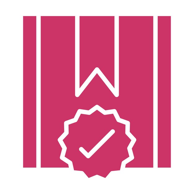 Diseño vectorial Estilo de icono de proyecto aprobado