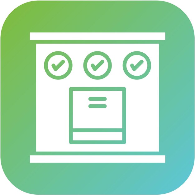 Diseño vectorial Estilo de icono de proyecto completo