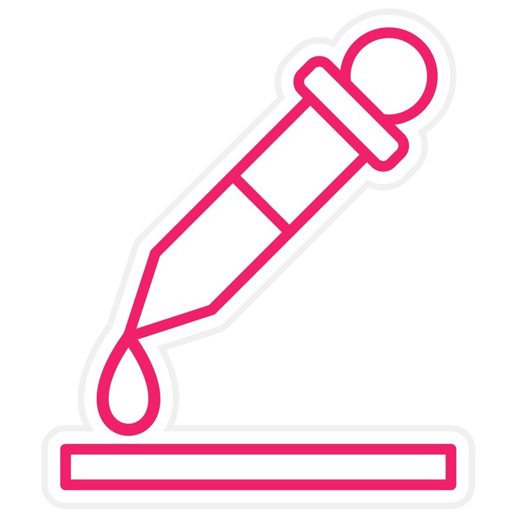 Vector diseño vectorial estilo del icono de la prueba de sangre