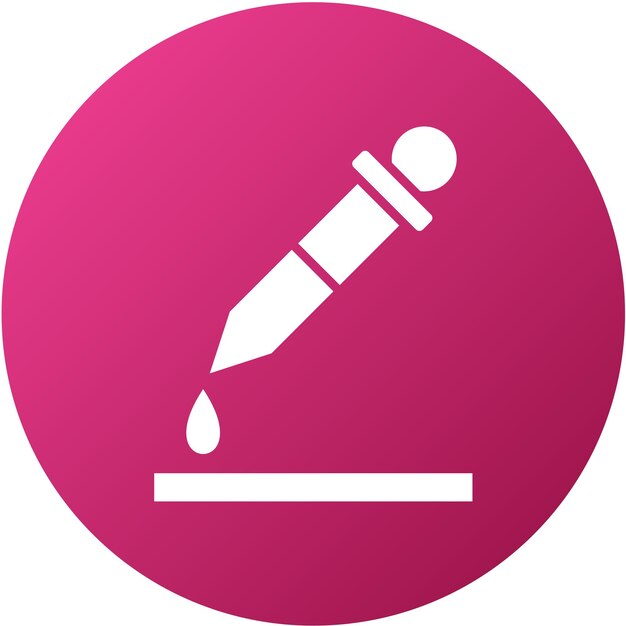 Diseño vectorial Estilo del icono de la prueba de sangre