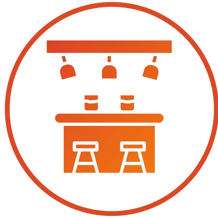 Vector diseño vectorial estilo del icono del pub