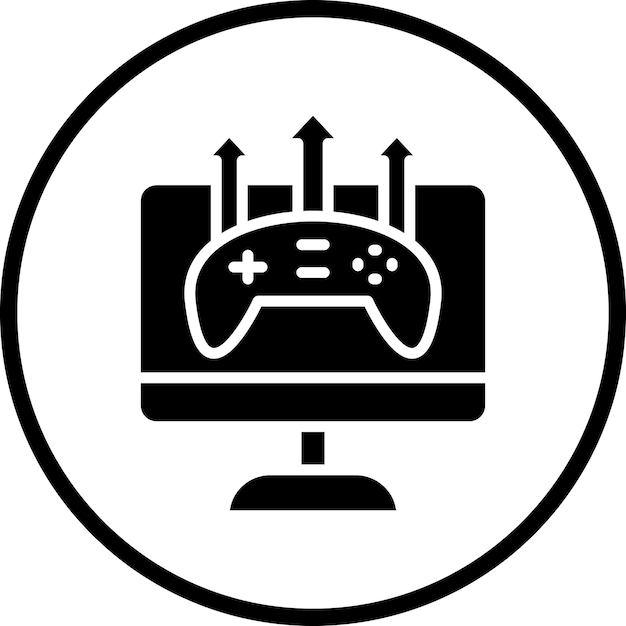 Diseño vectorial Estilo de icono de publicación de juegos