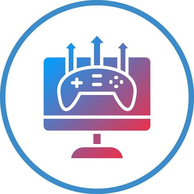 Diseño vectorial Estilo de icono de publicación de juegos