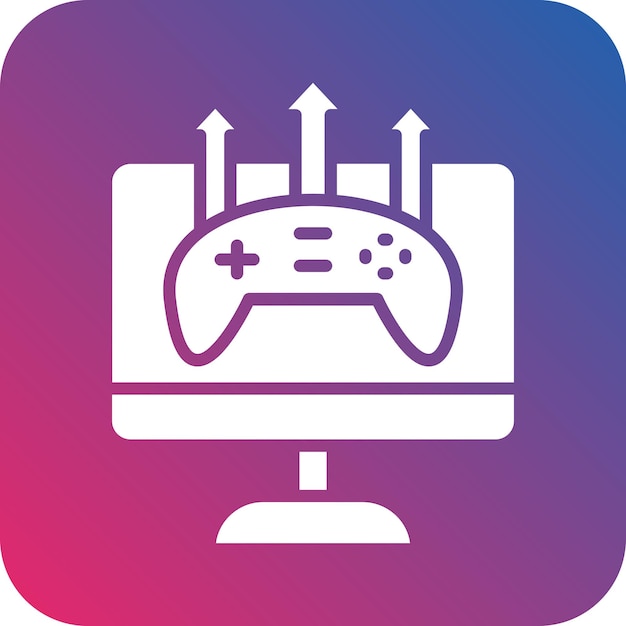 Diseño vectorial Estilo de icono de publicación de juegos