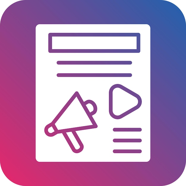 Diseño vectorial de estilo de icono publicitario