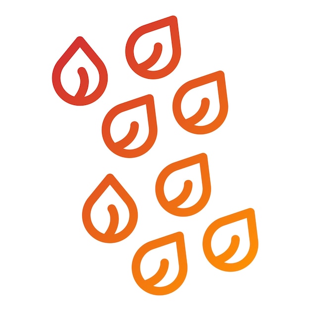 Diseño vectorial del estilo del icono del pudín de chía